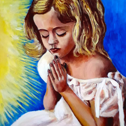 Alázat. Akril-vászon 50x70cm pályázatra készült