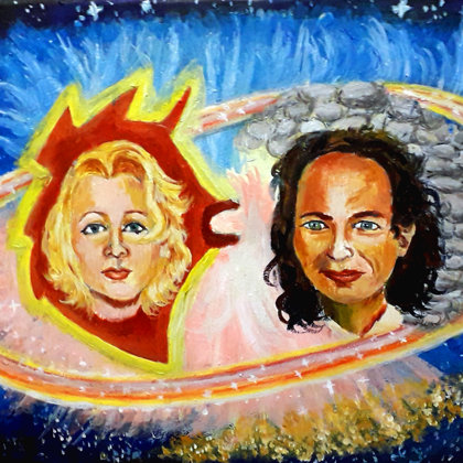 Fiatal pár érzelmekkel. akril-vászon 30x40cm  rendelésre készült