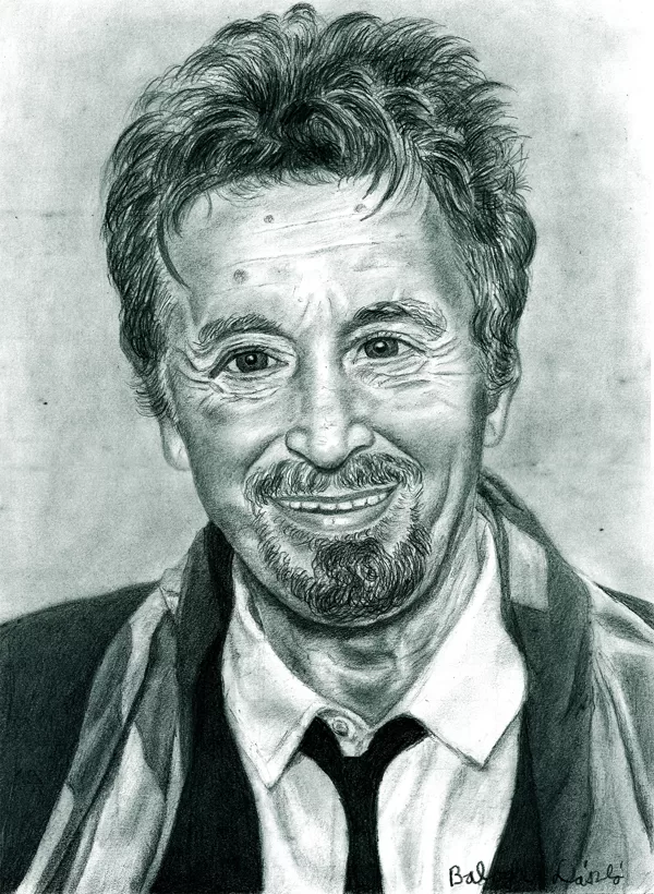 Al Pachino Szén és grafit ceruza 420x297mm