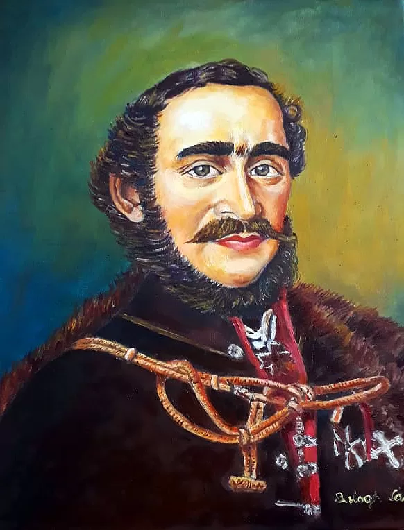 Széchenyi István portréja olaj-vászon 50x40cm egyedi rendelésre készült