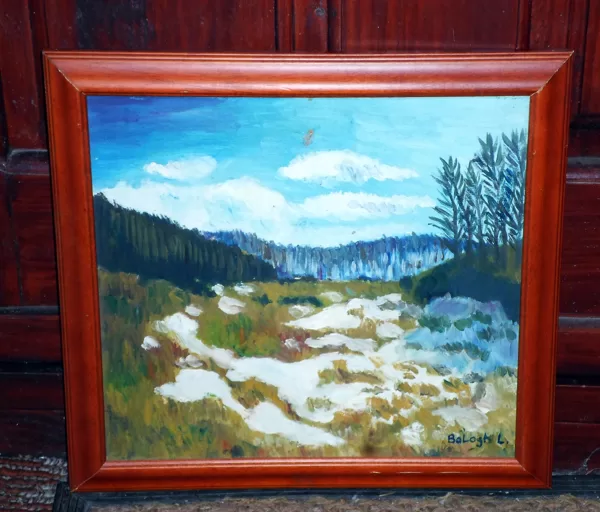 A tavasz érkezése olaj-farost 30x30cm  23500Ft