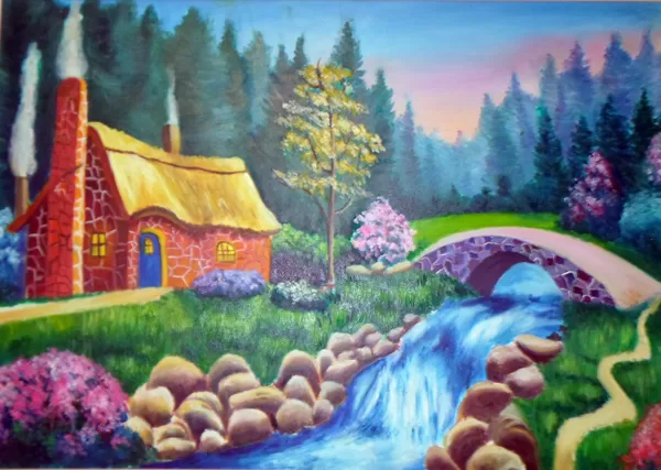 Patakocska 70x100cm olaj-vászon Ára. 150000Ft